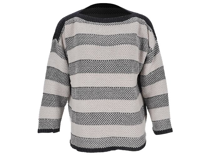 Maglione in maglia a righe Max Mara Weekend in cotone multicolore