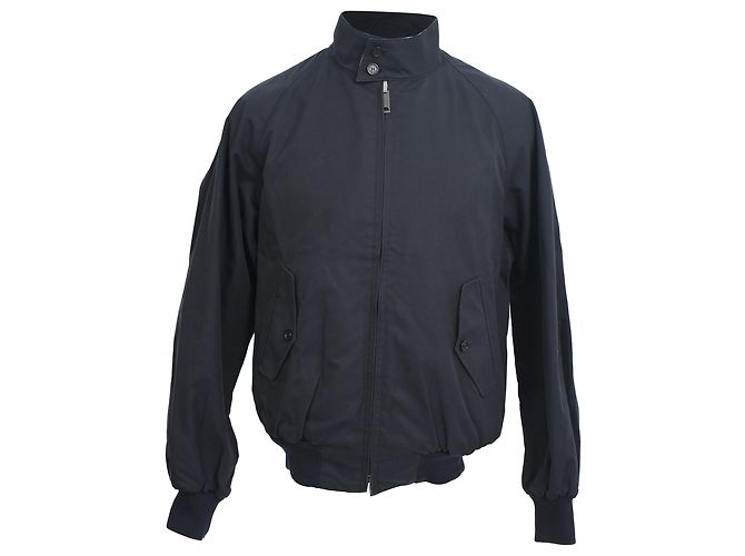 Giacca bomber Burberry con zip in cotone nero