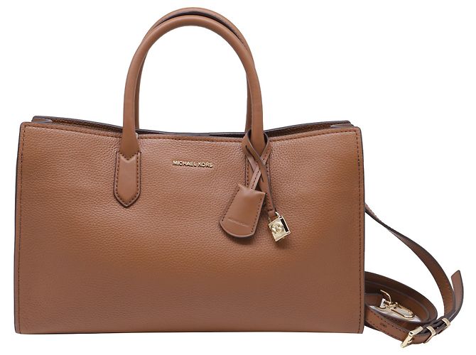 Bolsa Tote Scarlett da Michael Kors em couro de bezerro marrom Vermelho