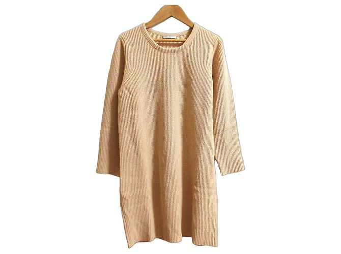 Chloé Suéter largo de cachemira Chloe Beige 