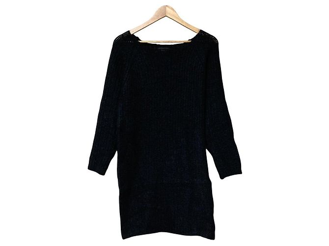 Autre Marque G.V.G.V. Mohair Knit Pullover Black