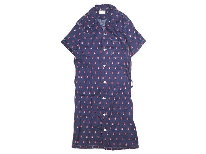 Autre Marque Vestido de algodón con estampado de Yacht BEAMS BOY Azul Azul marino
