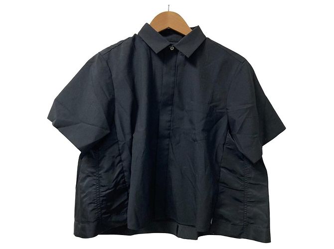 Camicia Sacai Suiting Mix Nero