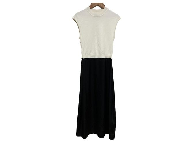 Autre Marque Hugo Boss Strickkleid Schwarz Weiß