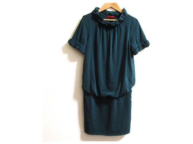 Autre Marque Strick-Mesh-Tunika VIVIENNE TAM Grün