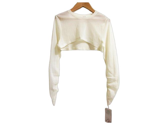 Autre Marque VIVIENNE TAM Langarmiges Crop Top Roh