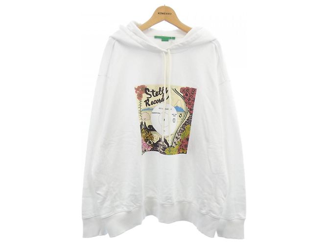 Stella Mc Cartney Stella McCartney Record Hoodie Hoodie Kapuzenpullover Weiß