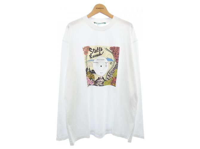 Stella Mc Cartney Camiseta de manga longa Record da Stella McCartney Branco