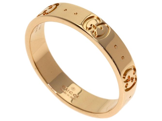Anillo Icon Band Gucci en oro rosa de 18K