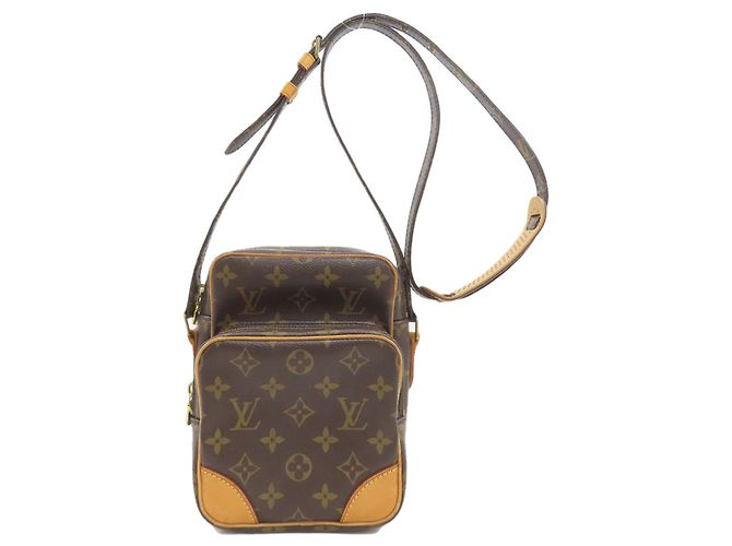 Bolsa de ombro em canvas Monogram Louis Vuitton Monograma