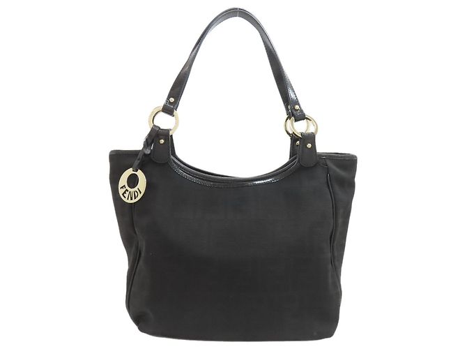 Borsa Tote Fendi Zucca Pattern Nero