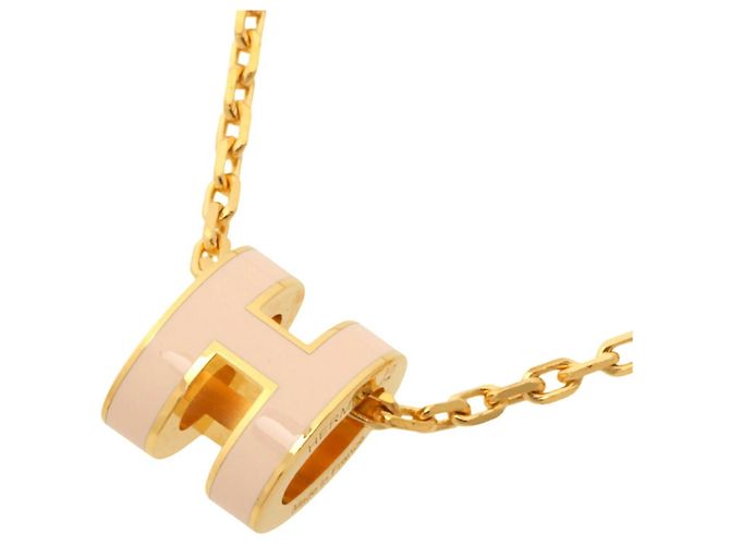Hermès Collar Hermes Mini Pop H Rose Dragee Rosa