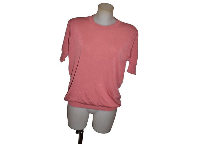 Pull en soie Acne Studios corail Rose