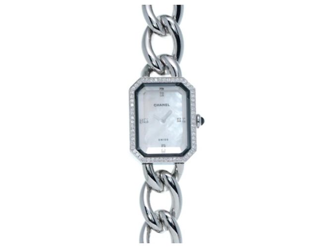 Reloj de cuarzo para mujer Chanel Première H1063 White Shell Diamond