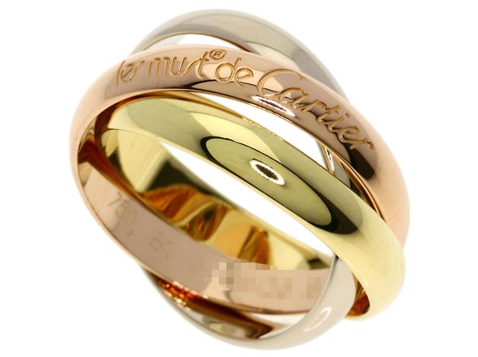 Cartier Trinity Ring Pink Weiß Gelb 