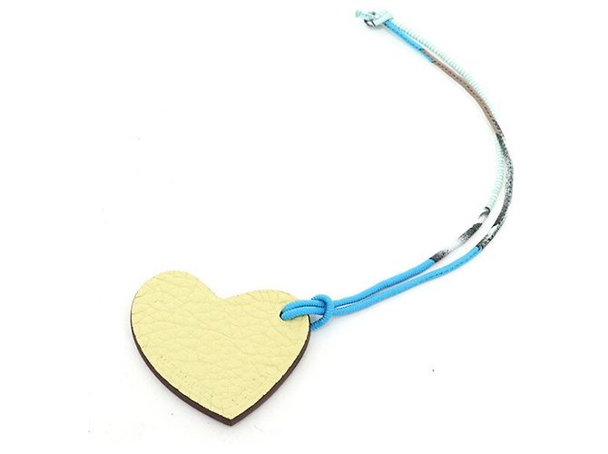 Hermès Hermes Petit h S Charm Heart Mini Bag Marron Blanc Bleu Écru Jaune 