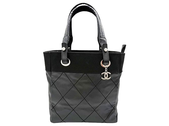 Borsa Tote Chanel Paris Biarritz PM Small Nero