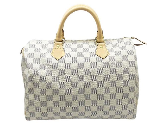 Bolsa Louis Vuitton Damier Azur Speedy 30 Branco