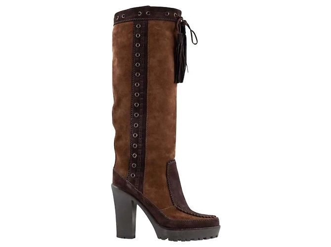 Yves Saint Laurent Brown boots