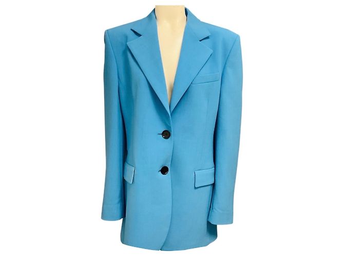 Autre Marque Blaue Classic Two Button Blazer Jacke Kwaidan Editions