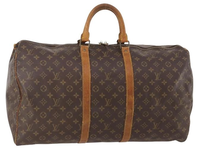 LOUIS VUITTON Bolso Boston Monogram Keepall 55 M41424 LV Auth bs34503 Monograma