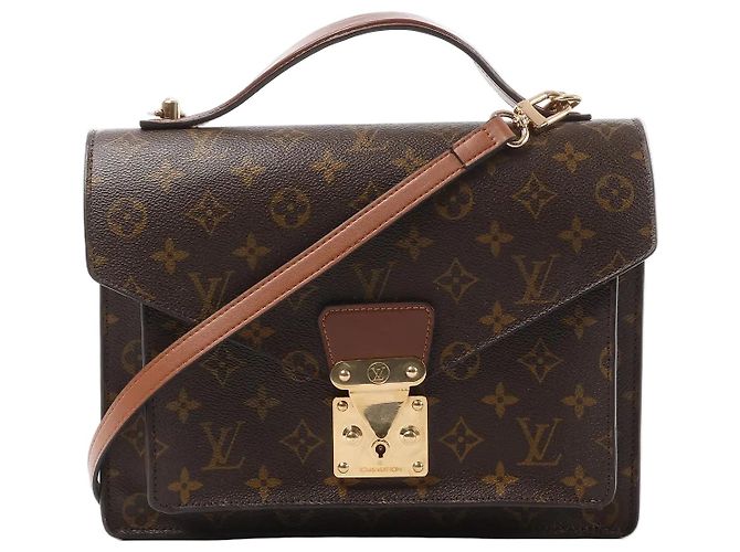 Bolsa de mão 2Way em Canvas Monogram Monceau marrom Louis Vuitton M51185
