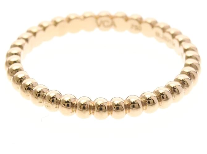 Van Cleef & Arpels Perlee Mini Model Band Ring Golden 