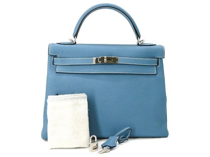 Hermès Sac à main HERMES Kelly 28 Sac cabas Bleu