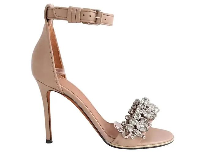 Givenchy Saltos de couro bege