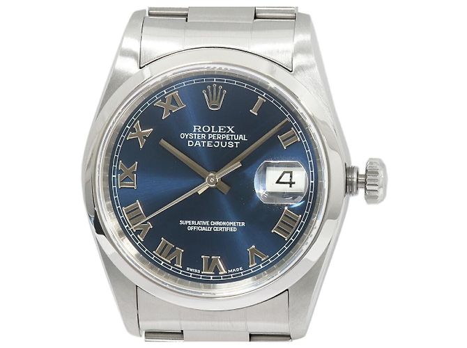Rolex Datejust Edelstahl Herren Blau