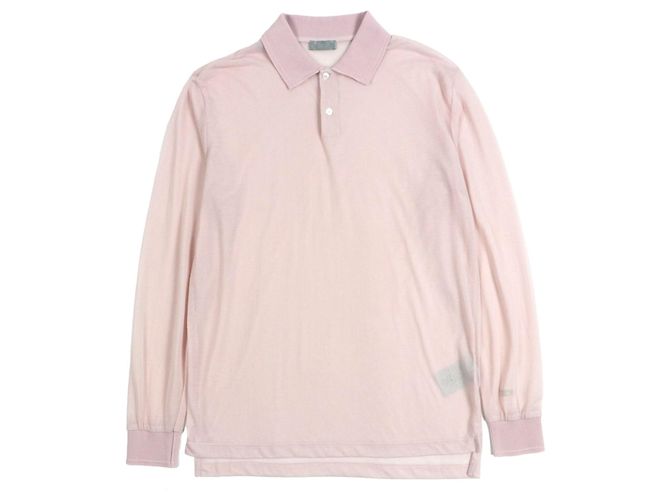 Polo a maniche lunghe in cotone Dior Rosa