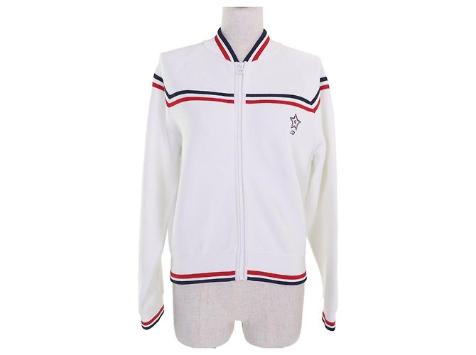 Christian Dior Dior Vibe Rayon Bomber Jacket White
