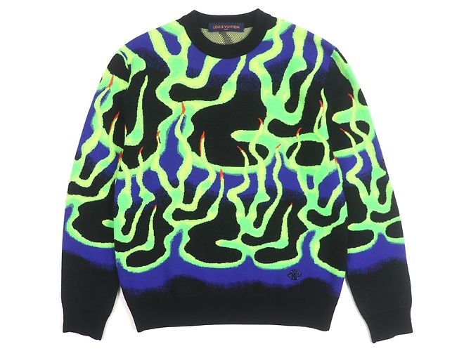 Mehrfarbiger Wollpullover Louis Vuitton Mehrfarben