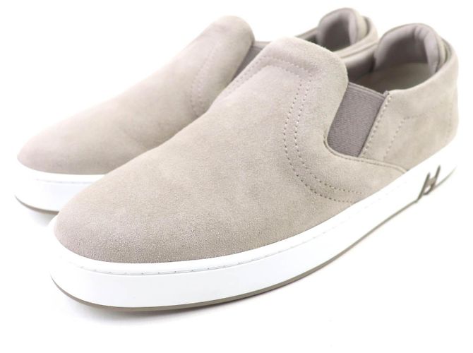 Hermès Mocassins Kiddy em camurça Hermes Marrom Cinza