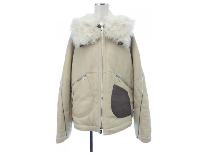 Hermès Hermes Shearling Jacket Beige