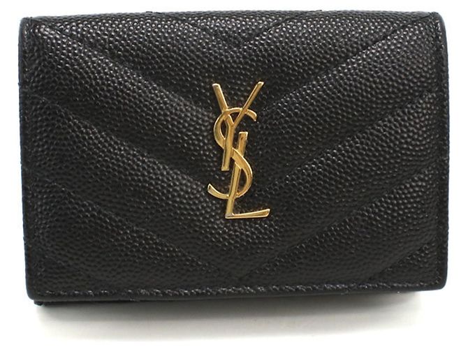 Saint Laurent Tri-fold Wallet Black
