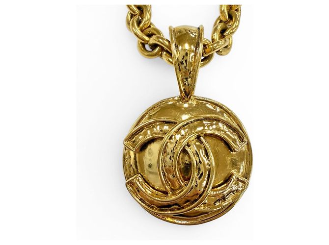 Timeless Collana a catena Chanel Vintage 94P Coco Mark D'oro