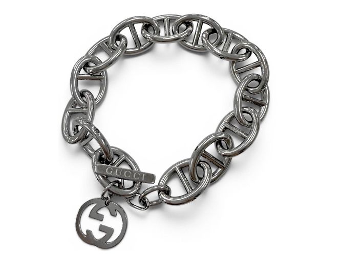 Bracciale GUCCI Vintage Anchor Chain Interlocking G Argento