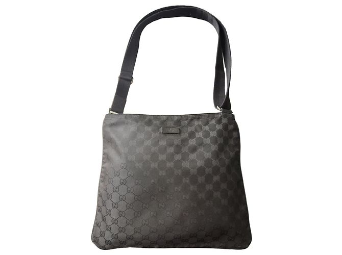 Borsa a tracolla Gucci Monogram Nera Nero