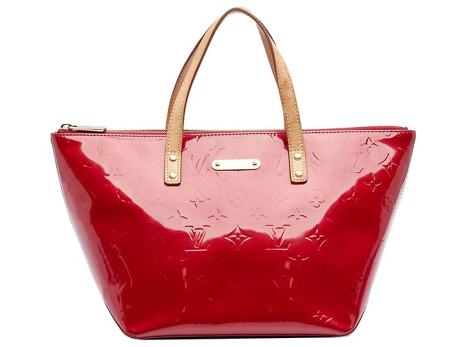 Louis Vuitton Red Monogram Vernis Bellevue PM Rouge