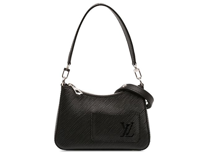 Louis Vuitton Black Epi Marellini Negro