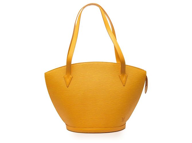 Louis Vuitton Bolsa Saint Jacques PM em couro Epi amarelo com alça longa