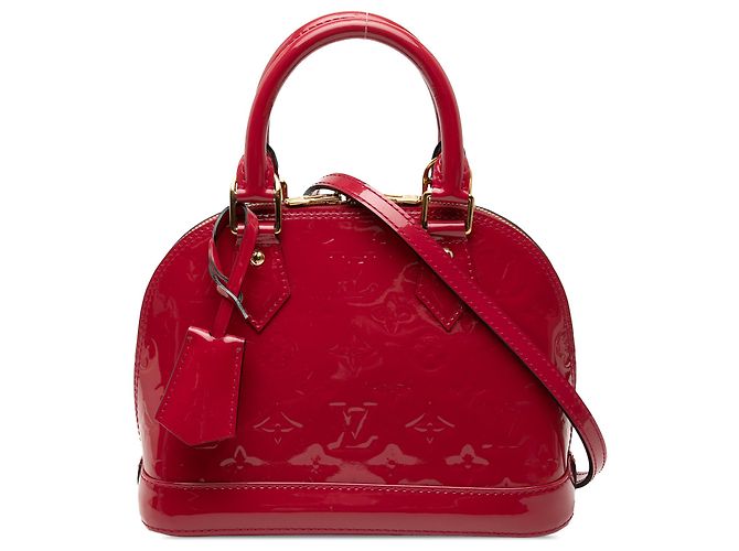 Louis Vuitton Alma BB en monogramme vernis rouge
