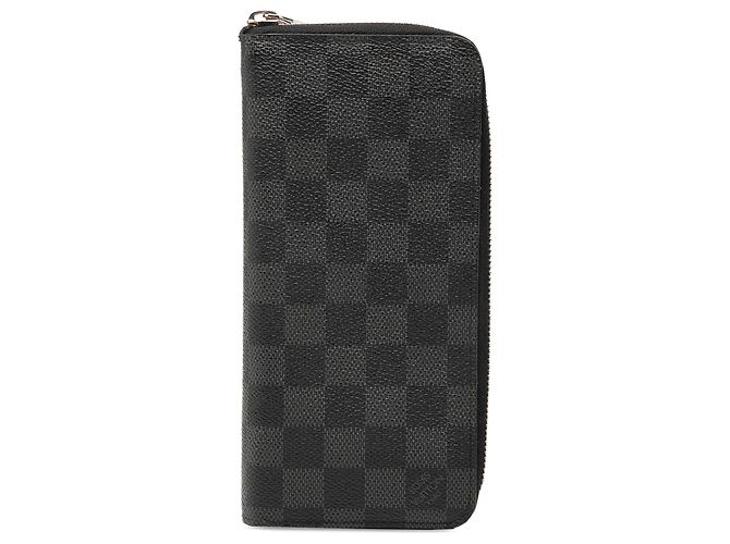Portafoglio Zippy Verticale Damier Graphite nero Louis Vuitton
