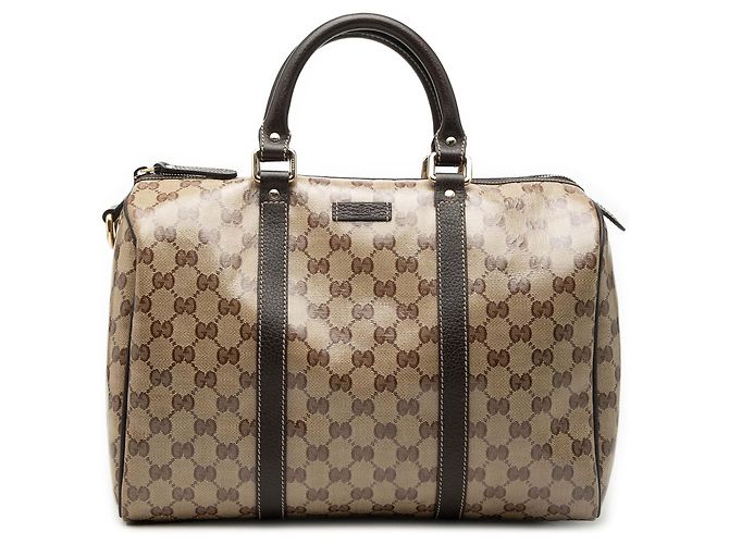 Sac Boston GG Crystal Joy beige taille Medium de Gucci