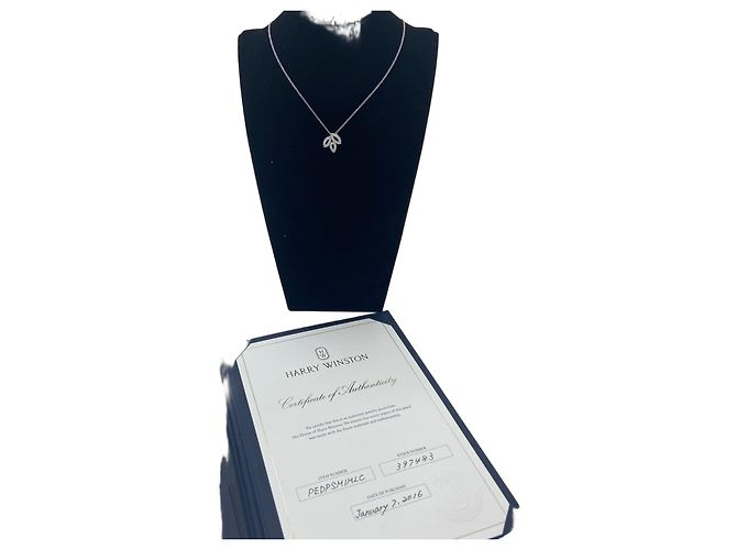 Collar Harry Winston Lily de Diamantes Plata