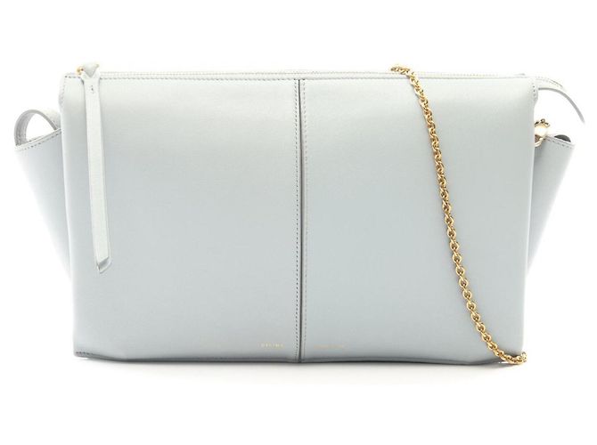 Céline Borsa a tracolla trifold Celine blu
