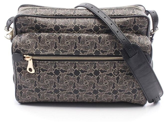Céline Celine Sulky Schultertasche/Handtasche Braun Schwarz