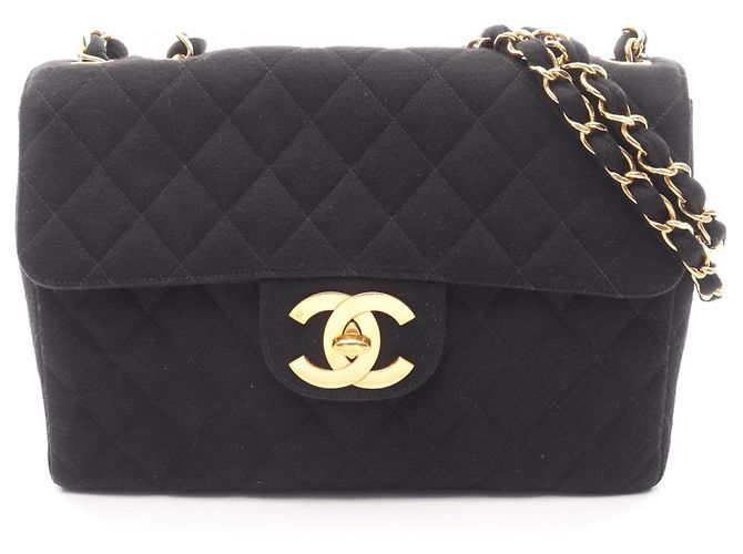 Timeless Borsa a Spalla Chanel Large Matelassé Nera Nero