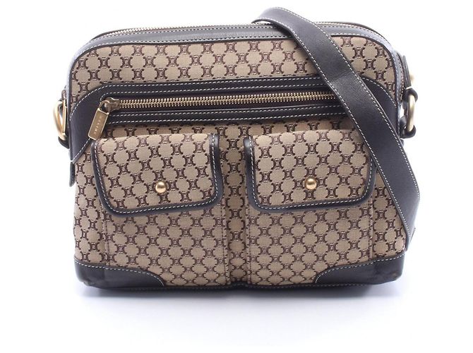 Céline Borsa a Spalla Celine Macadam Marrone Beige